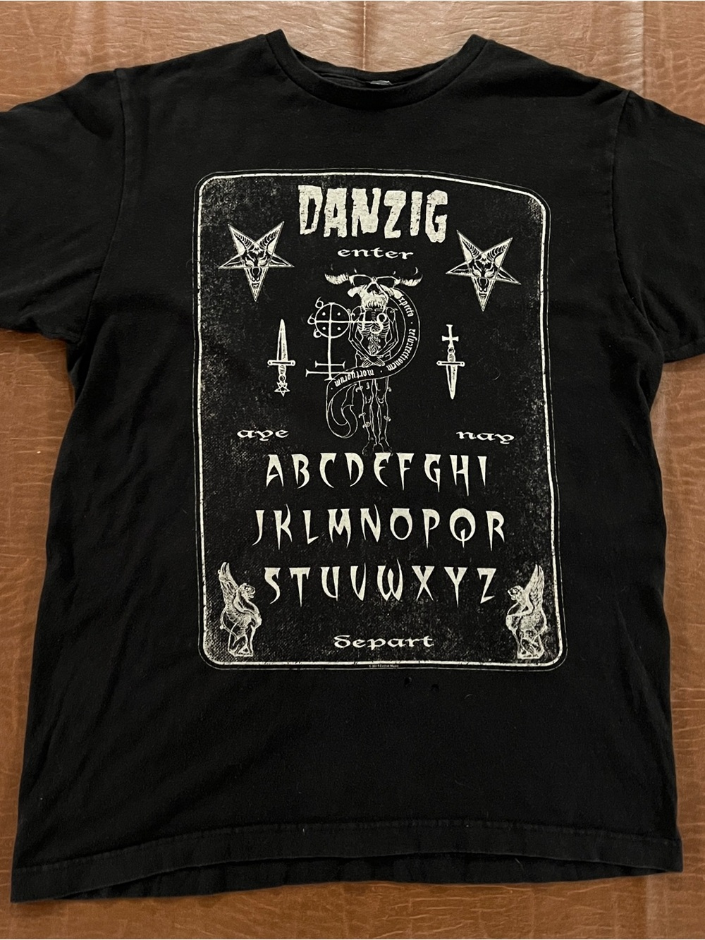 Danzig Band Ouija Board Shirt - Size Medium (Fit Small)